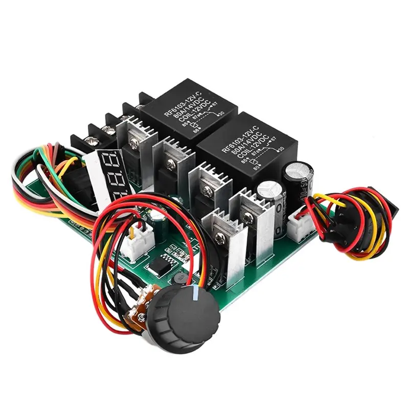 WORTHOWN-PWM DC Motor Speed Controller DC 10 -55V Digital LED Display Adjustable Drive Module Input MAX 60A 12V 24V 36V 48V