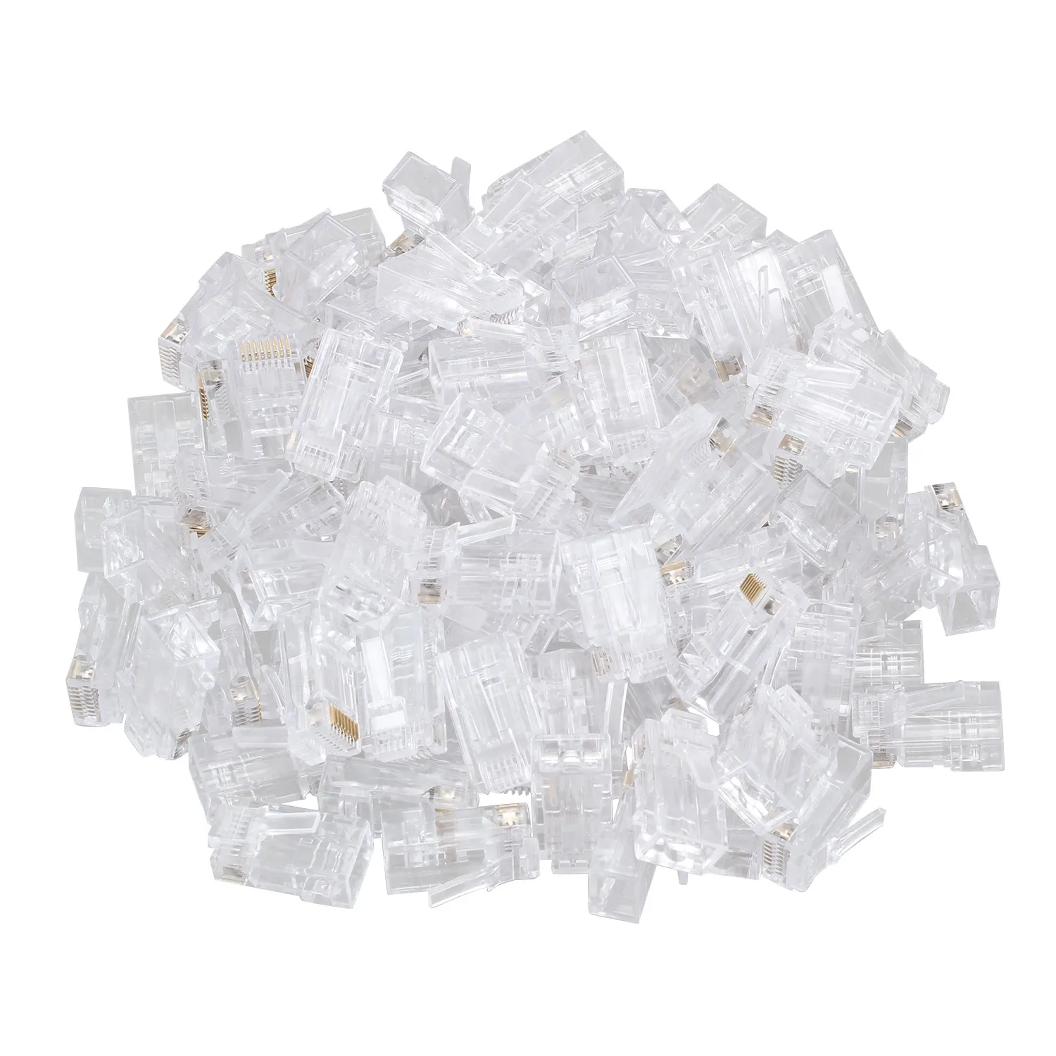 ConnecSpectrum-RJ45 6U CatsnapJack UTP, Plaque ou Passage à Travers les Câbles Ethernet, Prise Réseau RJ-45 100 Pièces