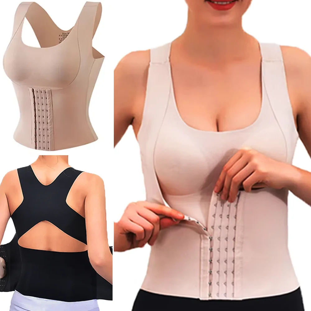 Women 3 In 1 Waist Trainer Vest Body Shaper Styling Clothing Weight Loss Cross Back Underwear Workout Slimming Belly ﻿Shapewear