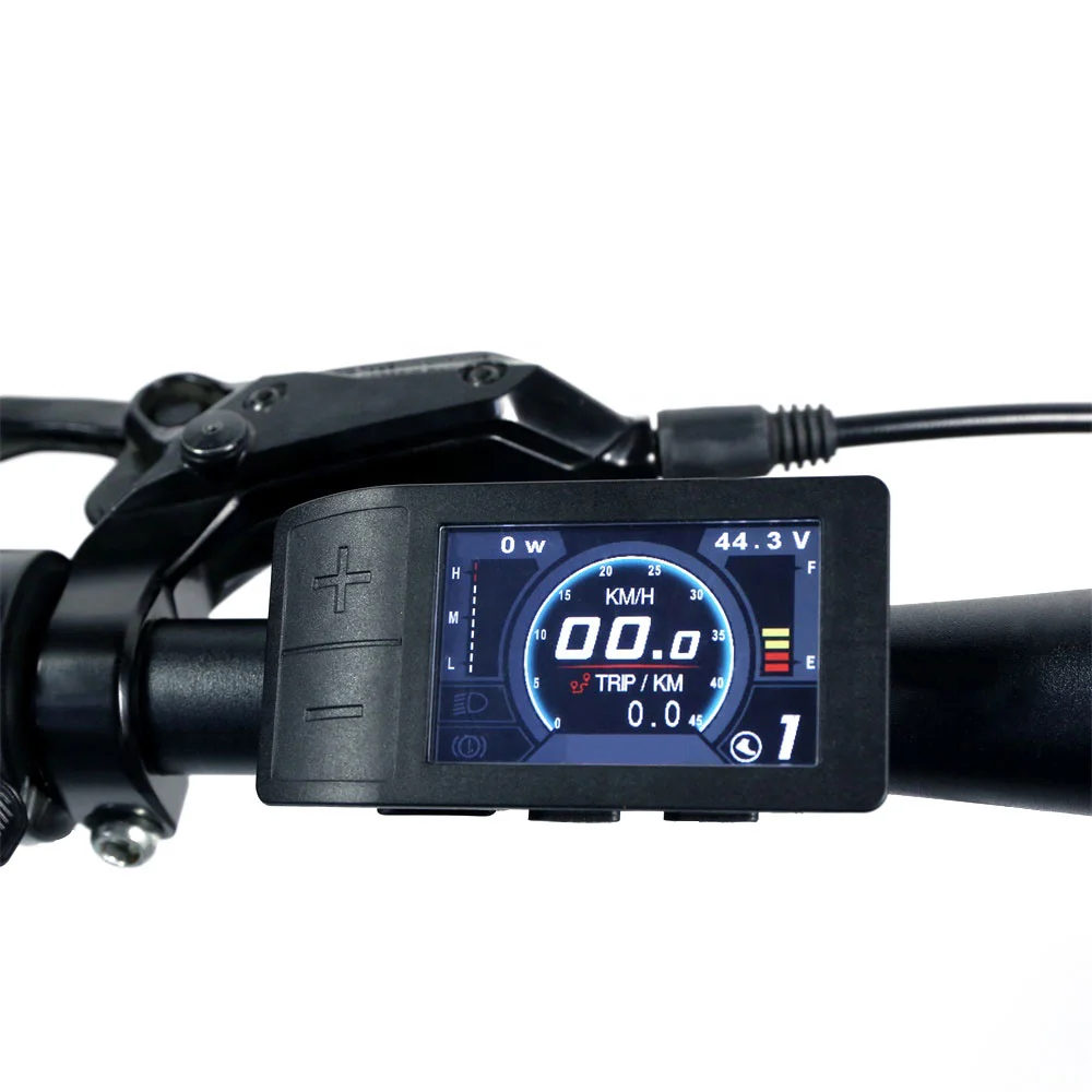 EBike Display 36V 48V 52V Electric Bike Computer 500C Smart Bicycle Speedometer For BAFANG Motor UART Protocol 5PIN Female