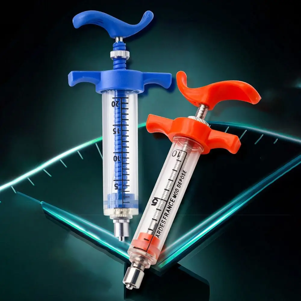 10/20/30/50mL Livestock Liquid Dosing Applicator Fiberglass Reusable Liquid Applicator Graduated Barrel Bird Feeding Injector