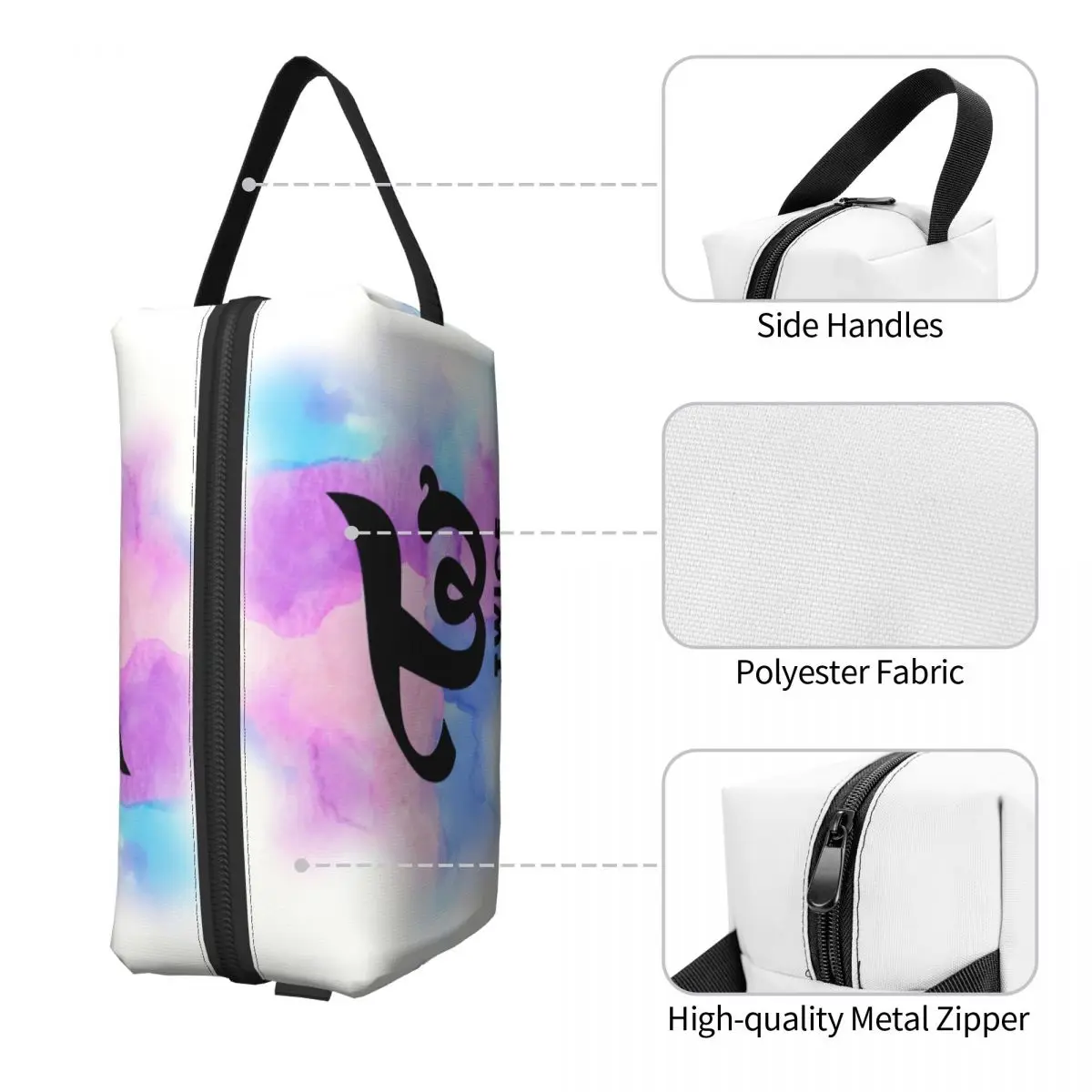 Custom Kawaii Kpop Twices Logo borsa da toilette da viaggio per le donne borsa cosmetica per il trucco Beauty Storage Dopp Kit