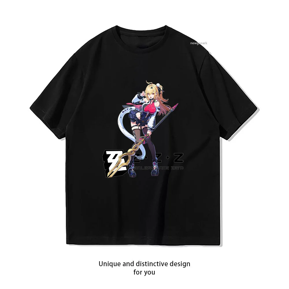 CISSIA from ZENLESS ZONE ZERO T-shirt Woman Man Summer Cotton Printed T Shirts Player Gamer's Casual Short-sleeved Shirt