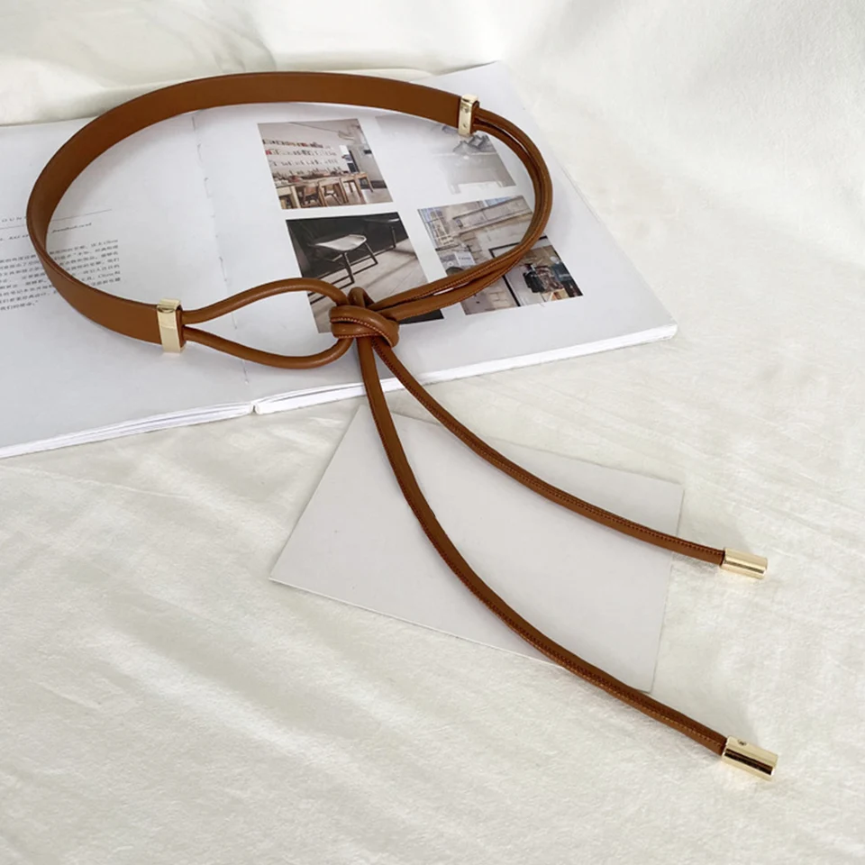 9265 Women Pu Leather Thin String Rope Cord Belt Waist Tie Knot il_340x270.6590879682_ghf0.jpg main image 2