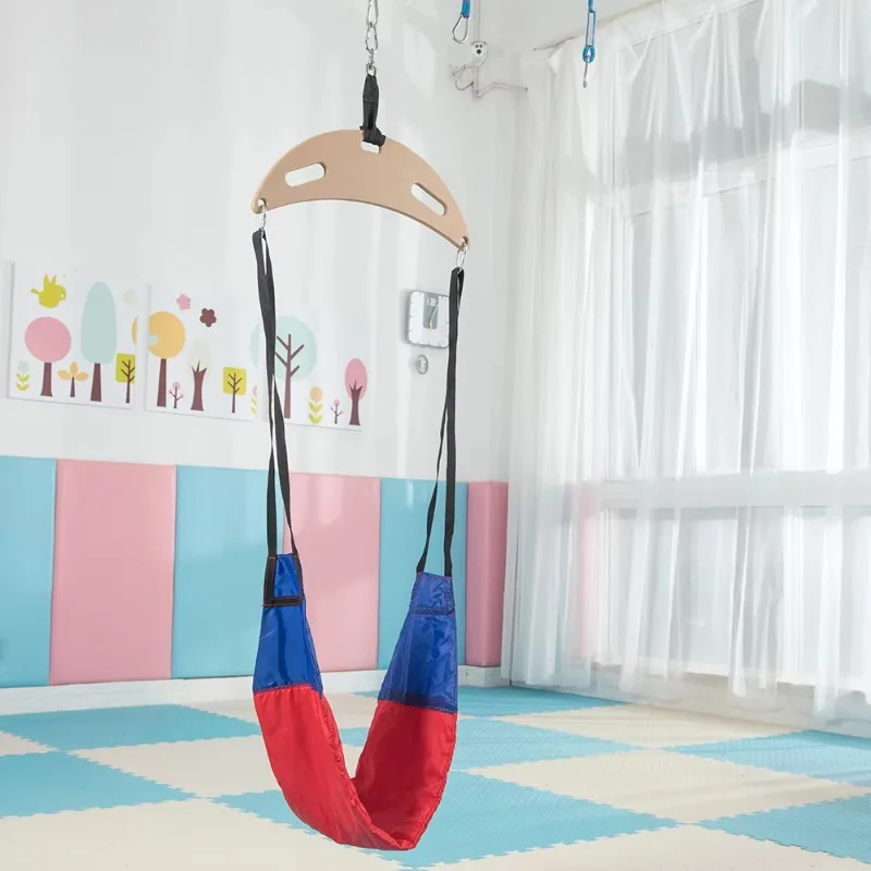 Custom Indoor Play Area Swing Toy Children's Vestibular Balance Exercise Elastic Crescent Swing Promotes Sensory Development