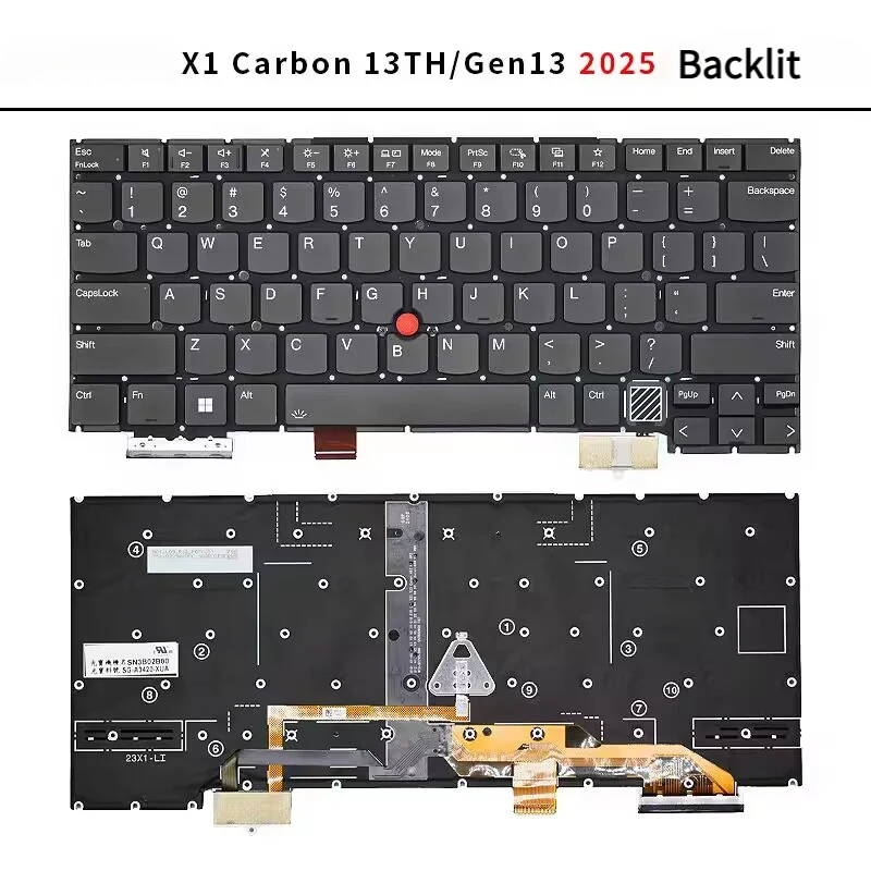 

M New US Backlit Keyboard For ThinkPad X1 Carbon Gen13 13 13th 21NS 21NT 21NX