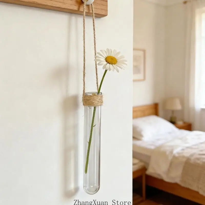 Eleganter hängender Wasserkultur-Blumentopf mit transparentem Acrylrohr, perfekt für die Präsentation von Grünpflanzen – Detail 6