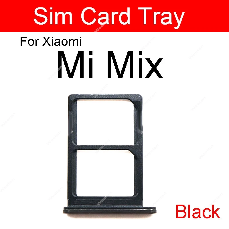 Sim Card Tray For Xiaomi Mi Mix 2 2S 3 4 Sim Card Slot Card Reader Holder Adapter Cell Phone Replacement Repair Parts