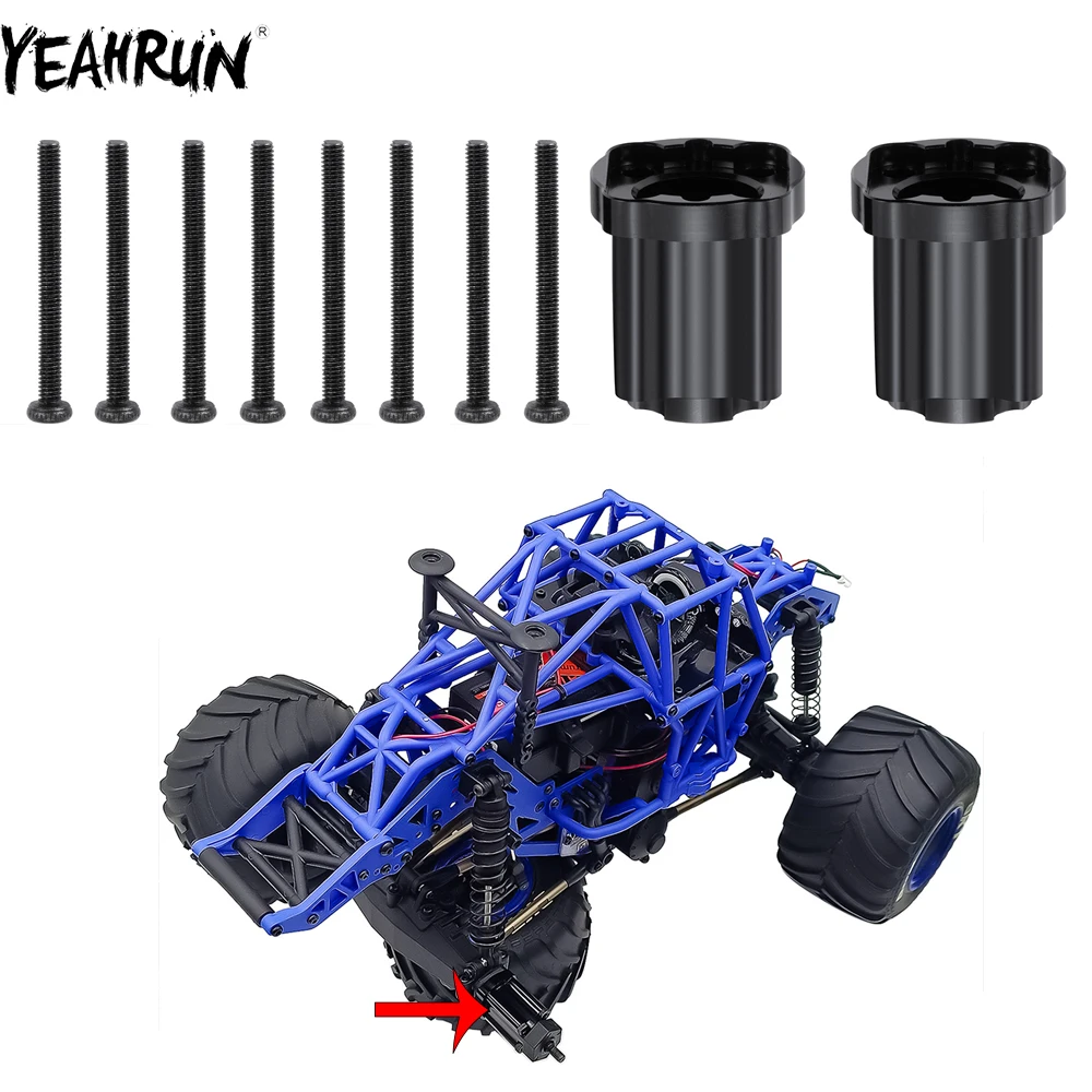 

YEAHRUN Aluminum Alloy Rear Axle Sleeve for 1/18 Mini LMT 4WD RC Crawler Car Rear Cup Upgrade Parts