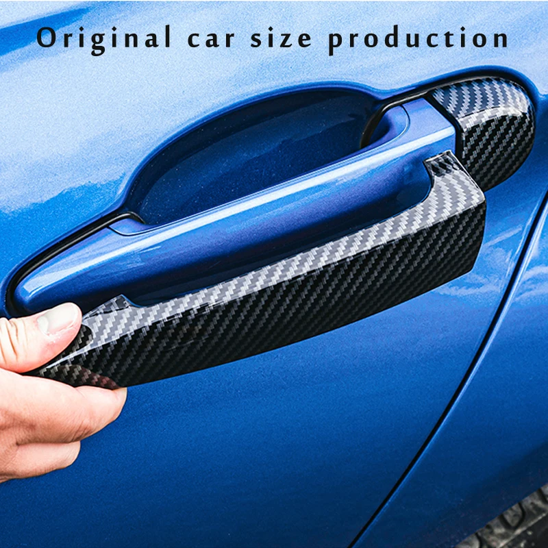 LHD RHD Carbon Fiber Exterior Door Handle Cover Trims For BMW F30 F35 F34 E70 E71 E84 F25 F26 F31 Accessories