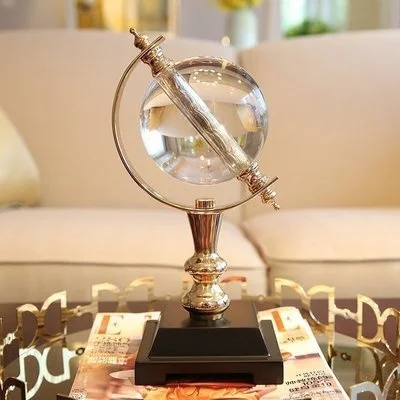 

Home model room soft ornaments living room study crystal ball earth creative crafts