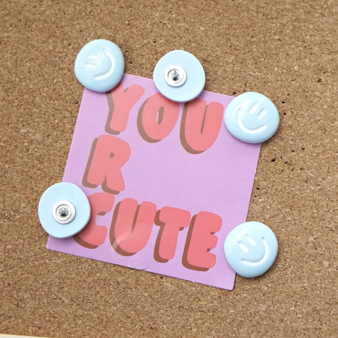 5 Pcs, Smile Face Pins Set, Cute Pegs, Photo Message Paper Pegs, Creative Colorful Thumbtack, Home Office Cork Board Decorations