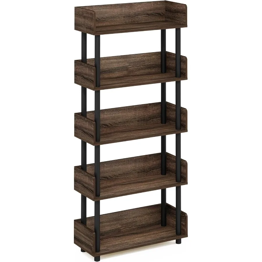 

TurnNTube 5Tier Toolless Freestanding Multipurposes Display Rack Walnut