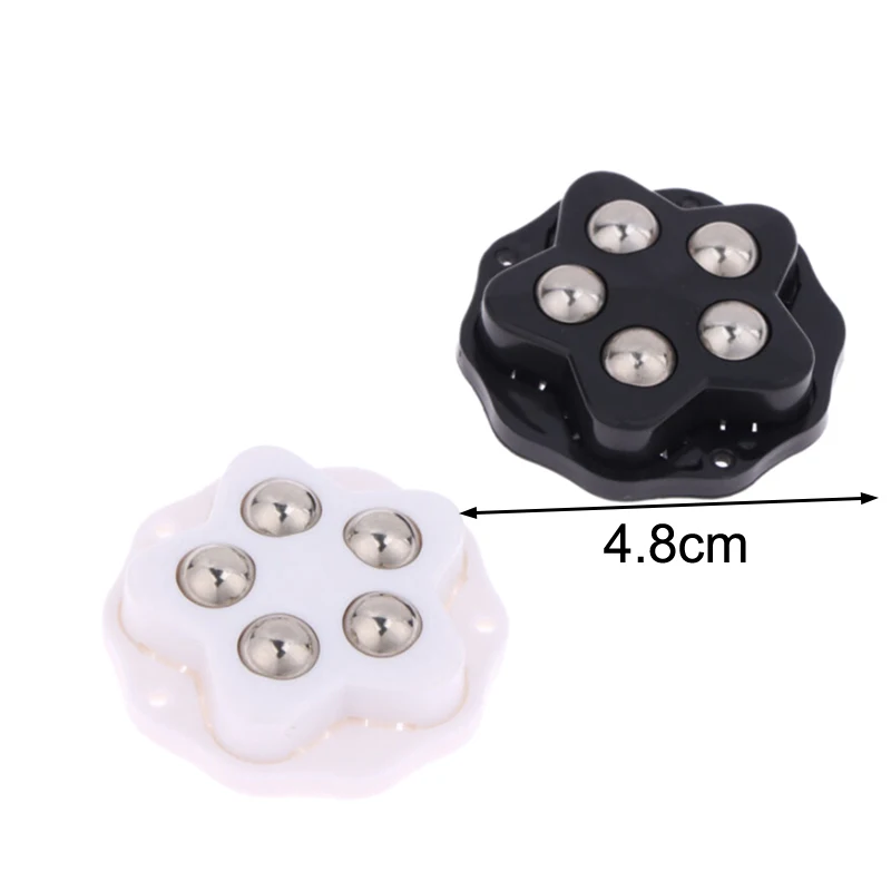 4Pcs Self Adhesive Caster Wheels Super Load-bearing 5 Beads 360° Rotating Wheels For Home Appliances Storage Boxes
