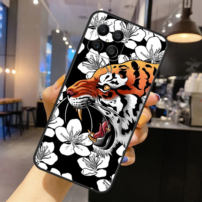Funda de tigre japonés para Honor Magic 7 5 6 Pro, funda para Honor 200 400 Lite 50 70 90 X8a X8b X9 X9a X9b X9c