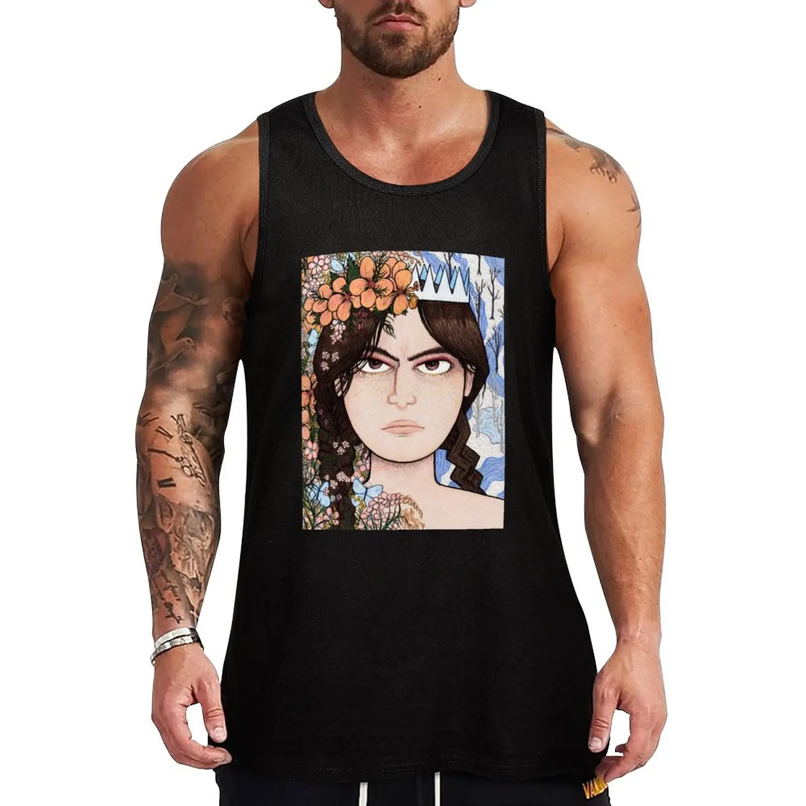 

Core And Persephone Tank Top Basic Cotton Tank Top Non-Shrink Casual Sleeveless