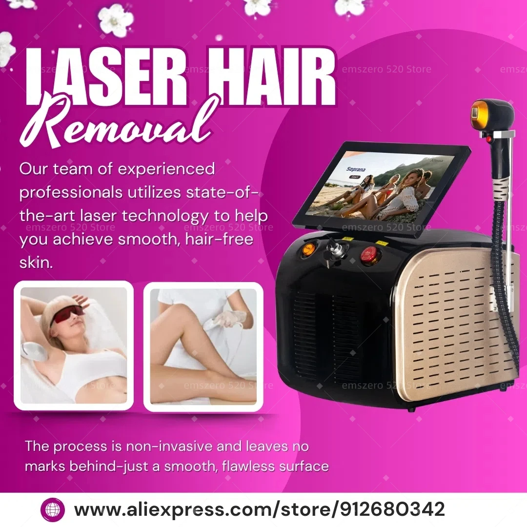 Diodo Laser Hair Removal Skin Rejuvenation Machine 3000W Alexandrite Cooling 755 808 1064nm Permanent Epilation