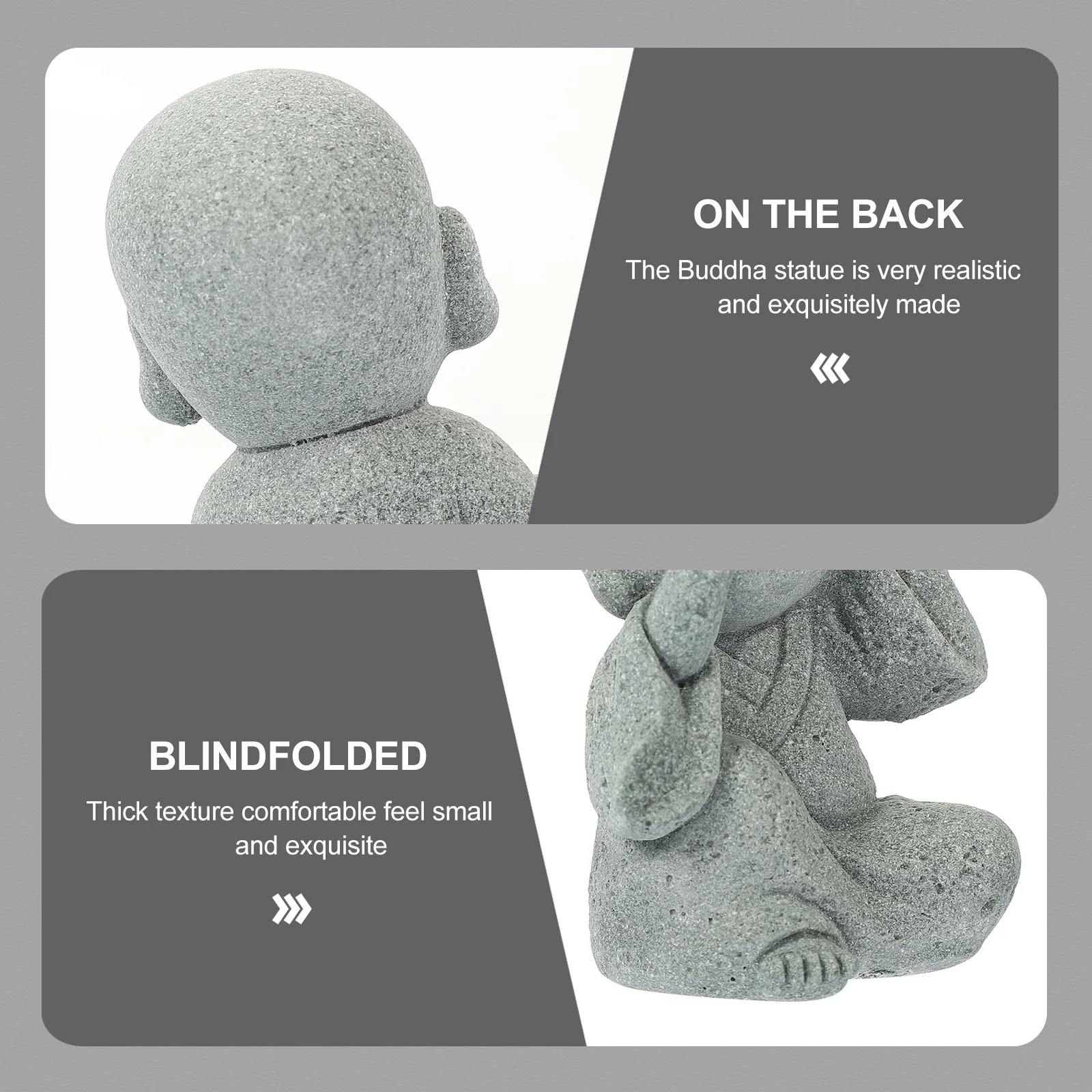 

Wear-Resistant Exquisite Decorative Monk Statue Monk Sculpture for Home Office Desktop Decoration Aquarium Accessory