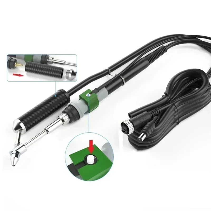 AT19-STM32 Integrated T12A Soldering Desoldering Gun Hot Air Rework Station Intelligent Soldering Pen