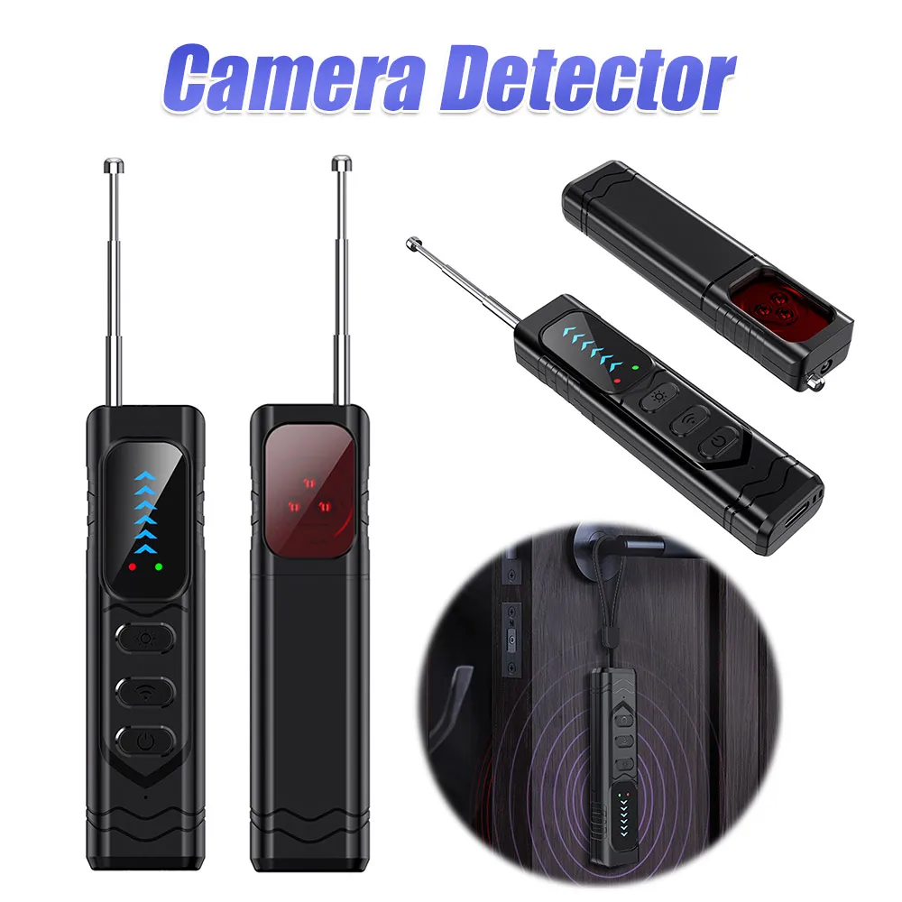 

Camera Detector Protection Bug Detector Wireless Signal Scanner Camera Finder for Travel Hotel