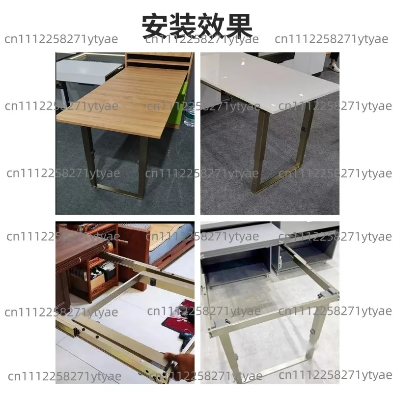 Expandable Dining Slide Push Hidden Table Rail Aluminum Cabinet Drawer Folding Hardware Accessories
