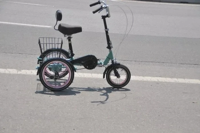 16 inch tricycle in the elderly pedal scooter, shopping cart disc brake