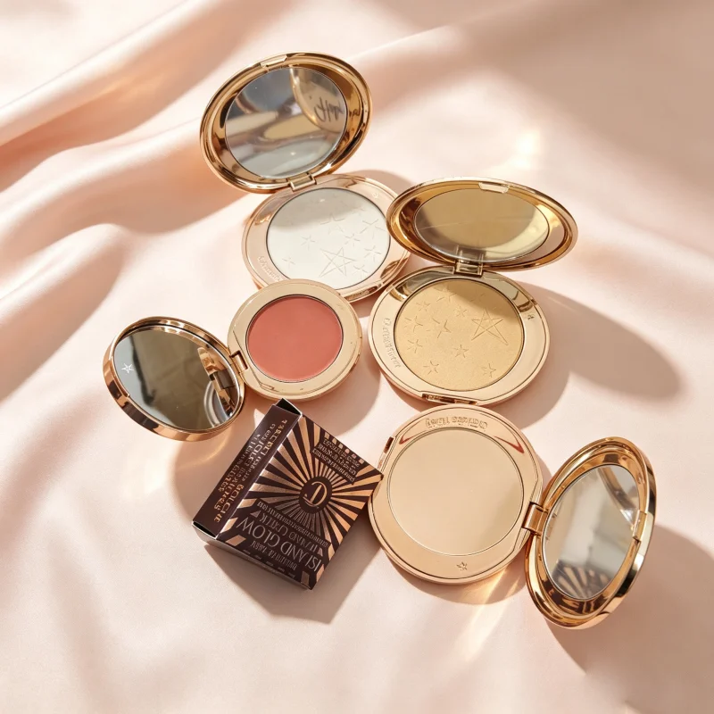 Popular Brand Double Color Blush 6 Colors Eye Shadow Cream Setting Spray Dual-use Heart-shaped Powder Blusher CT Facial Makeup