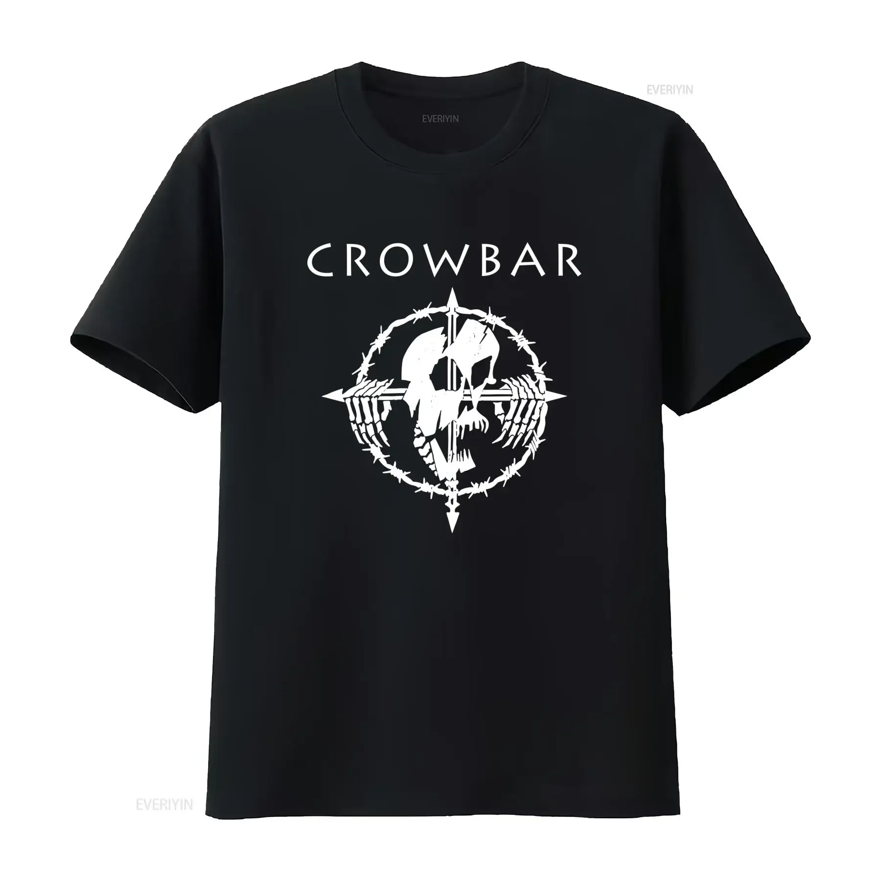 Vintage 90s Crowbar Band Cotton Black T Shirt Skull Crossbones Thorn Design All Sizes Available vintage Washed Casual