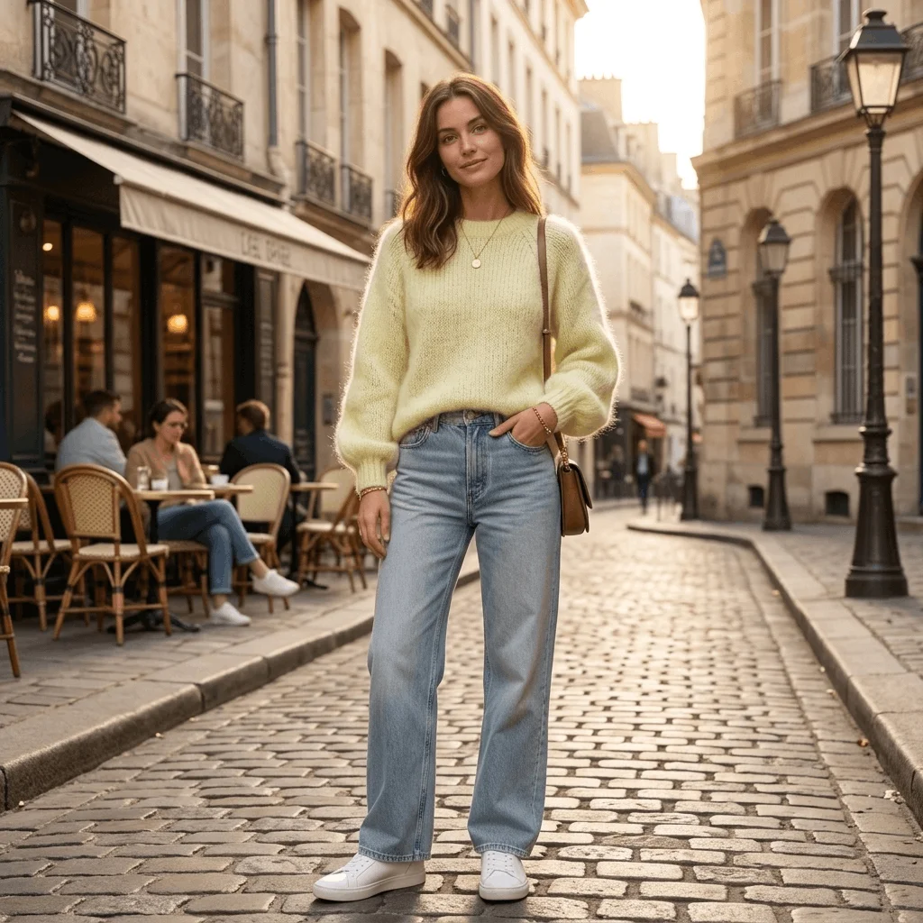 Pull en mélange de mohair jaun - Thermal Long John avis et prix