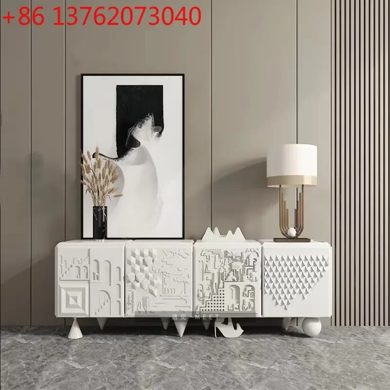 

Дизайнерский входной шкаф Испанский оригинальный дизайн Edge Cabinet Art Personality ТВ-шкаф