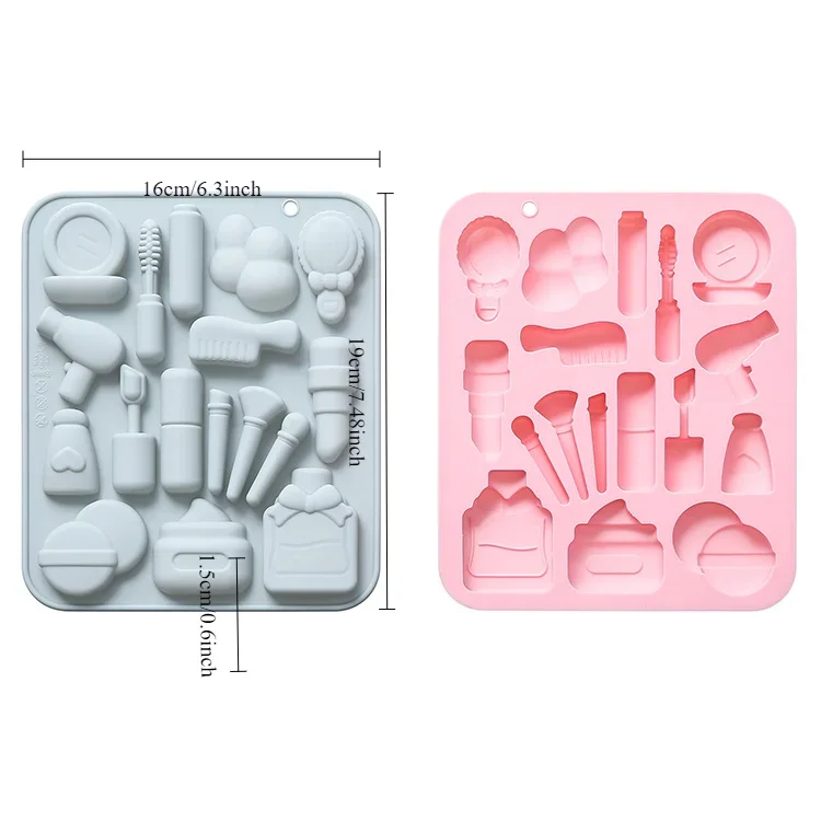 17 Holes Different Beauty Tools Modeling Silicone Mold Fondant Cake Chocolate Mold Ice Cube Cake Mould Baking Accessories