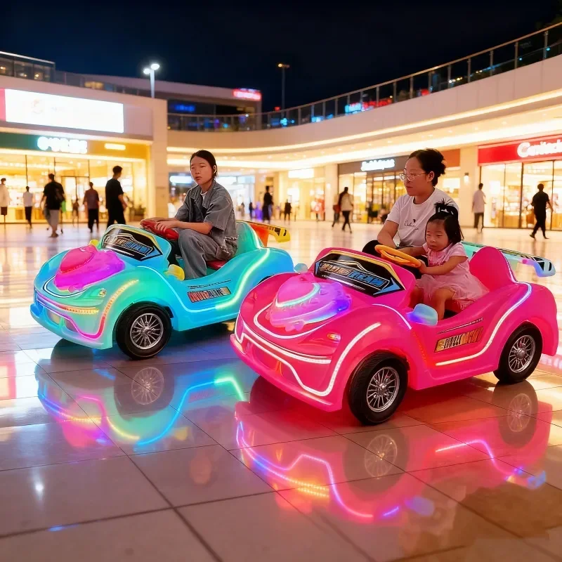 Square Amusement Bumper Car for Shopping Mall and Park Entertainment Equipment with Bubble Blowing Function