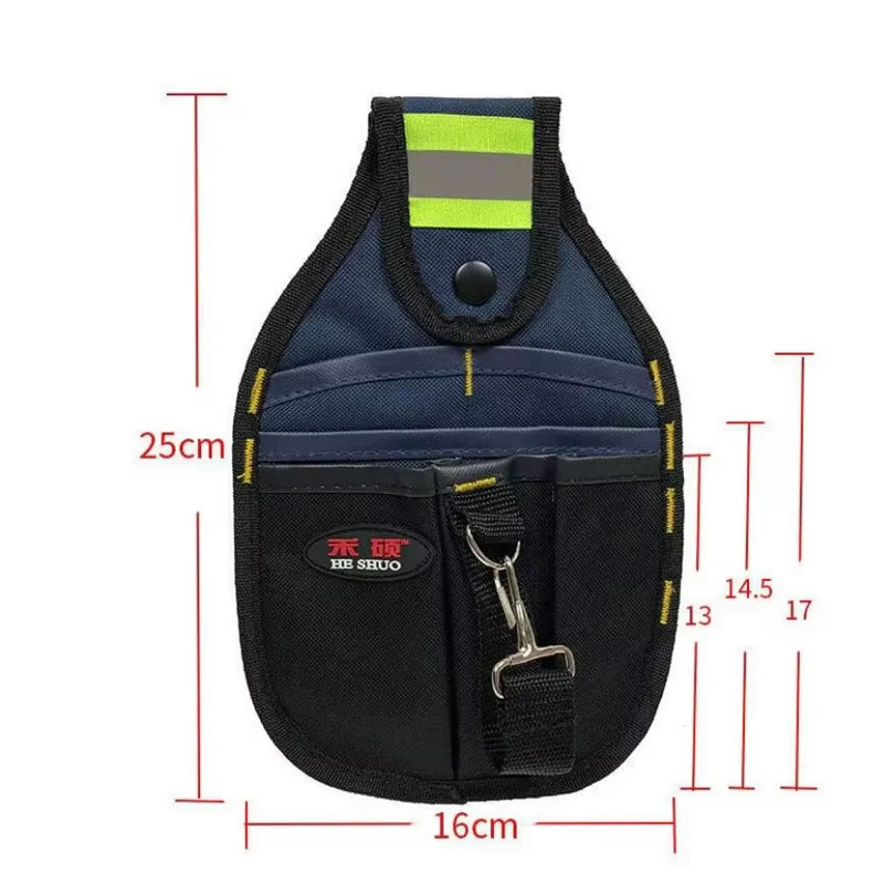 Oxford Heavy Duty Belt Tool Bag Electrician Technician Tool Pouch with Belt Clip
