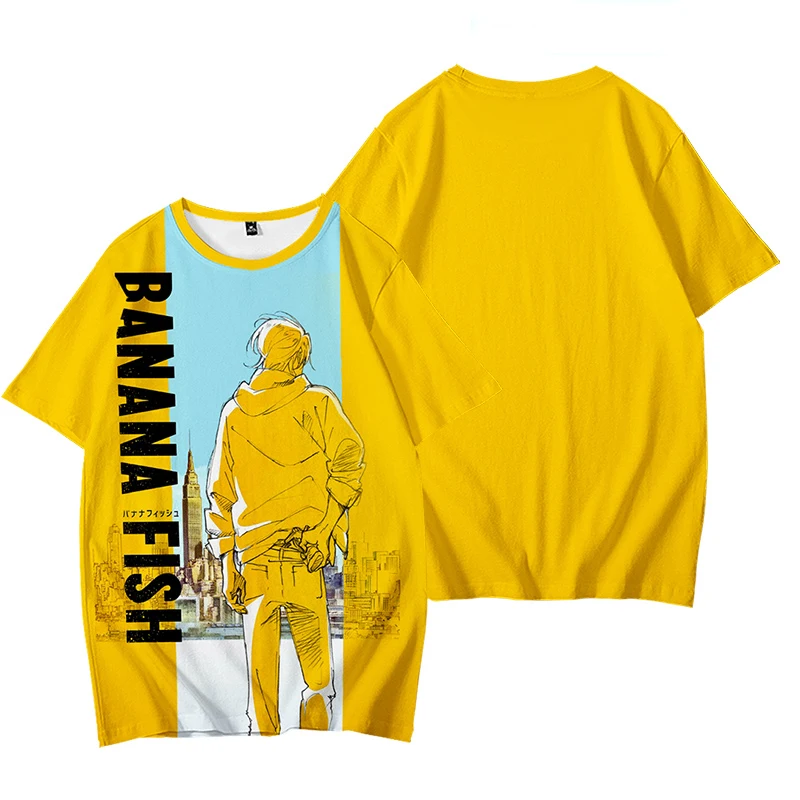 Moda BANANA FISH T-Shirt Boy girls maglietta estiva a maniche corte donna uomo bambini O collo T Shirt Tee Tops