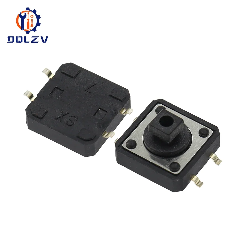 12X12X7.3MM Tactile Switches Brown Square Push Button Tact Switch 12*12*7.3mm Micro Switch