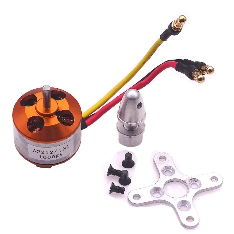 A2212 Brushless Motor for Quadcopter Drone, 930/1000/1400/1800/2200/2450KV RC Aircraft Motor
