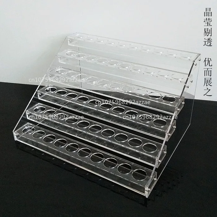 

Новая акриловая стойка для сухой пудры, стеллаж для косметической витрины, многослойный съемный дисплей, размещение продаж