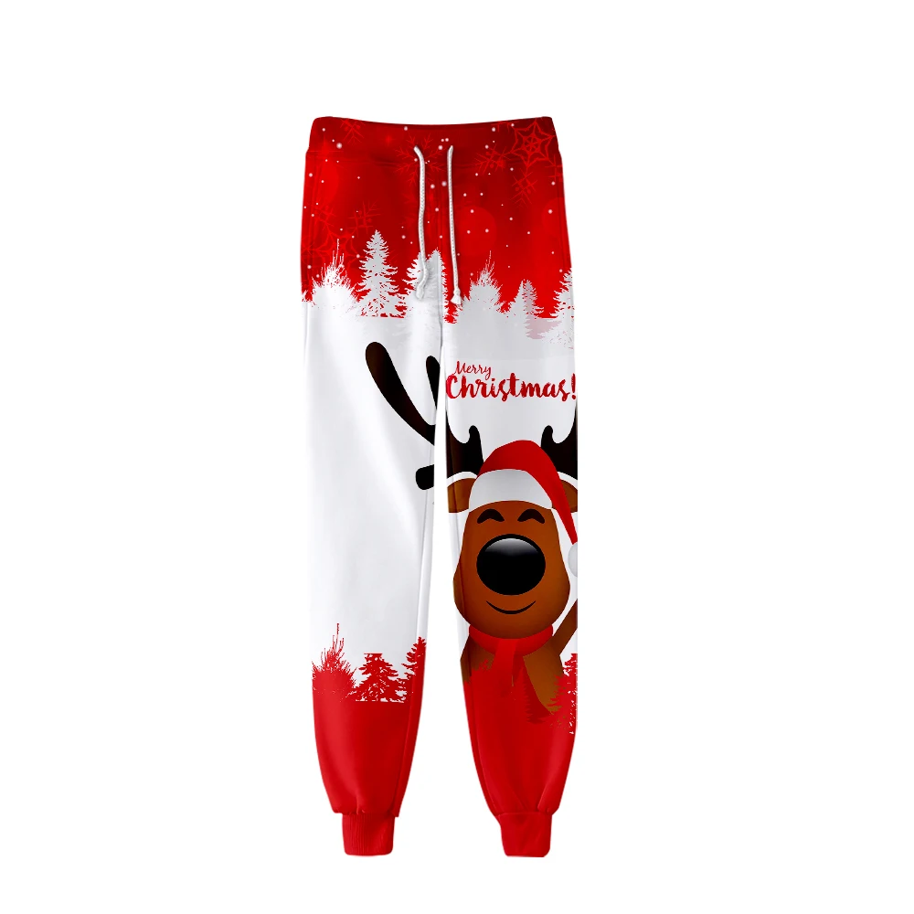 Christmas New Year Track Long Pants Camo Vintage Xmas 3D Jogger Trousers High Quality Jogging Mens Clothing Sweatpants Hip Hop