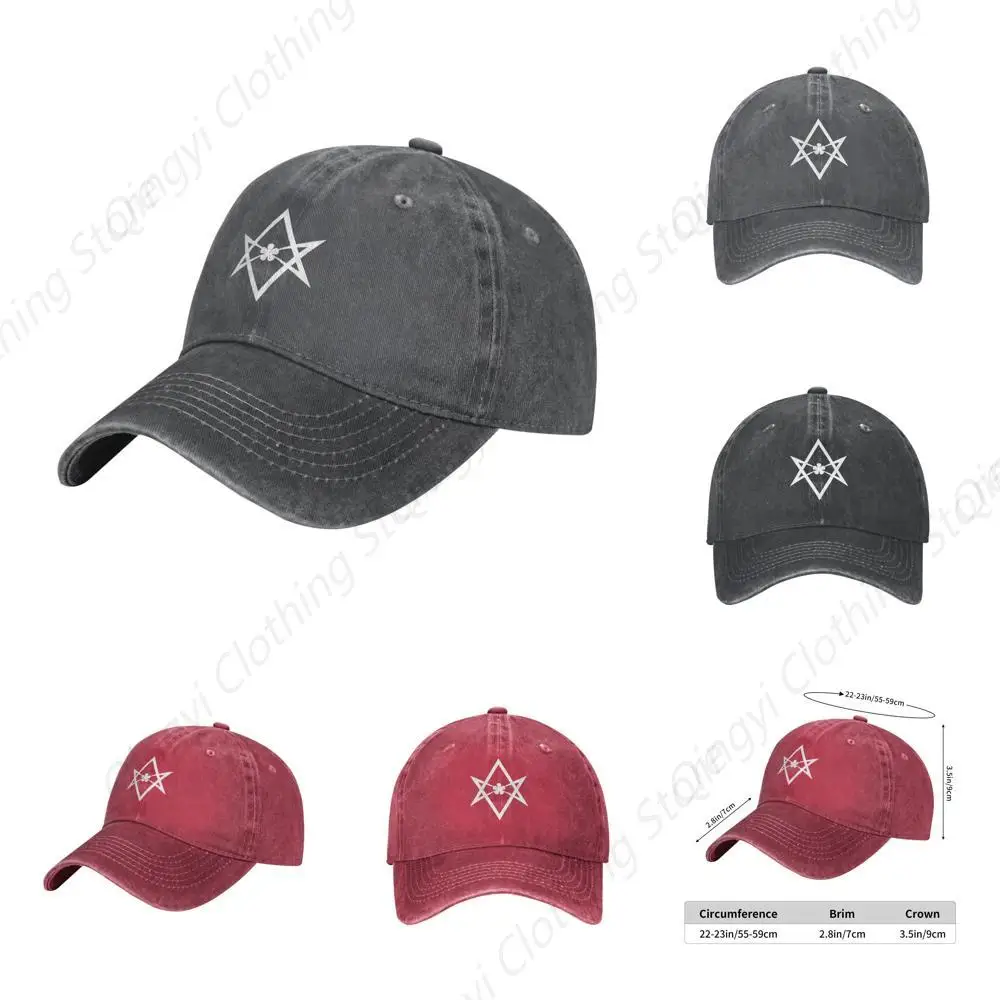 

Unicursal Hexagram Adult Cowboy Hat Womans Mans Outdoor Cap Adjustable Deep Heather