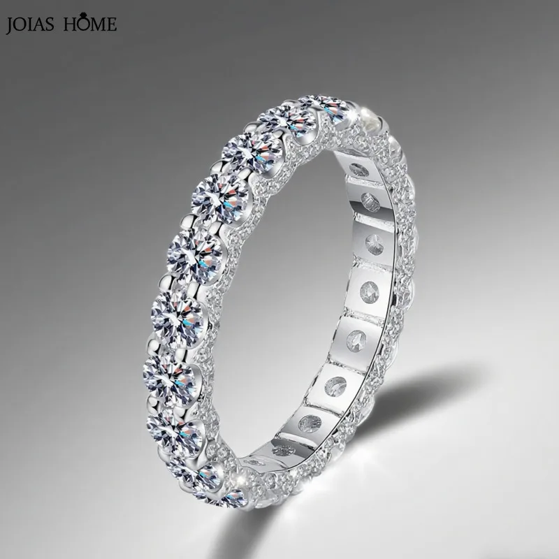 

JH 925 Sterling Silver Women's Ring Cluster-Set Moissanite Ring Plated With Gold Wedding Cuba Ring Fine Jewelry Lab Gemstone