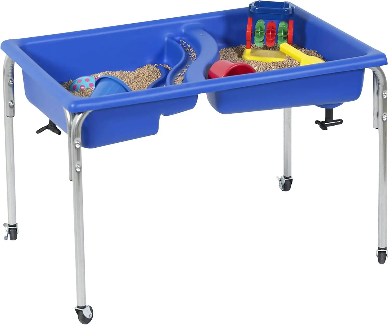 Children's Factory Neptune Sensory Table-18 H, Double Basin-18 H, Blue