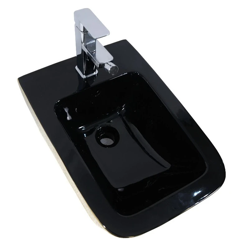 세라믹 금도금 비데 욕실 벽걸이형 비데 블랙 골드 럭셔리 컬러