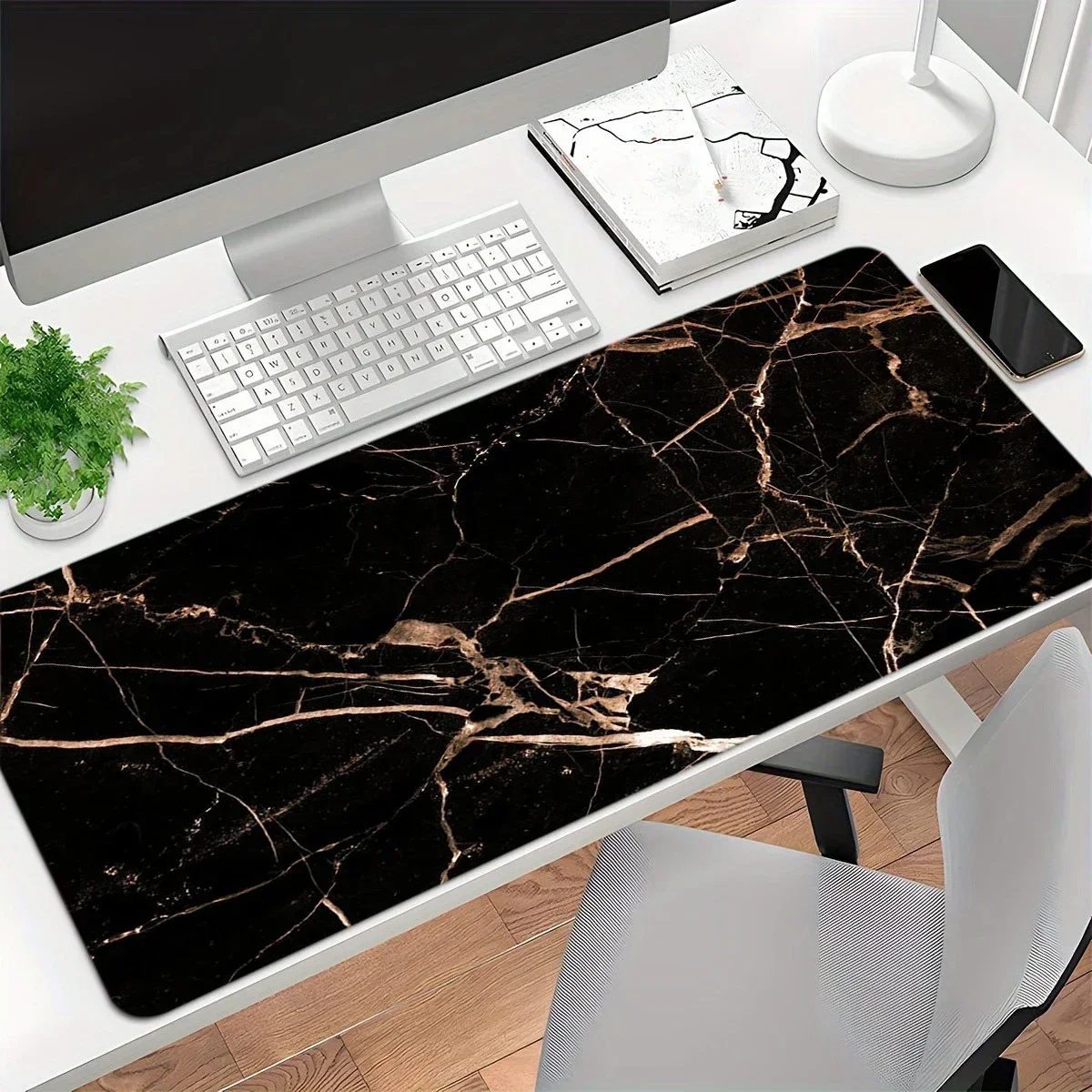 Marble Texture Mouse Pad New Large Computer Office Game Table Mats XXL 90x40 Rubber Anti-slip Gaming Keyboard Mat Long Desk Pads