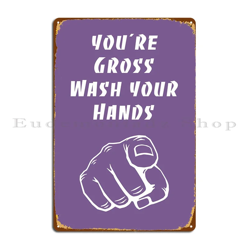 

Toilet Bathroom Metal Sign Vintage Club Wall Decor Customize Garage Tin Sign Poster