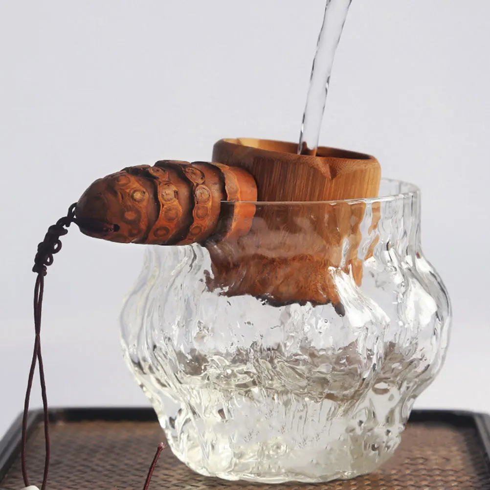 

Japanese Style Bamboo Tea Infuser Unique Design Ergonomic Handle Fine Mesh Strainer for Home Tea Lovers Gift Idea