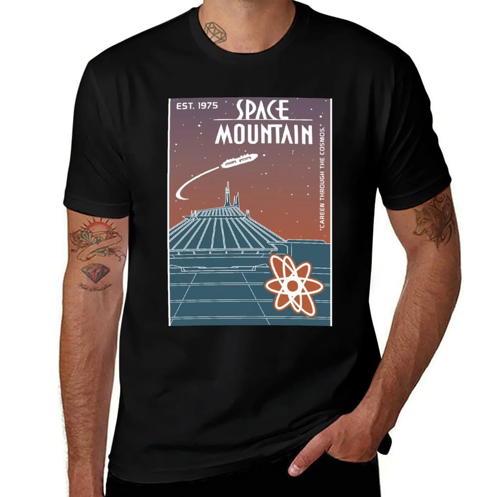 Space Mountain (Nebula) T-Shirt Festive Simple T-Shirt