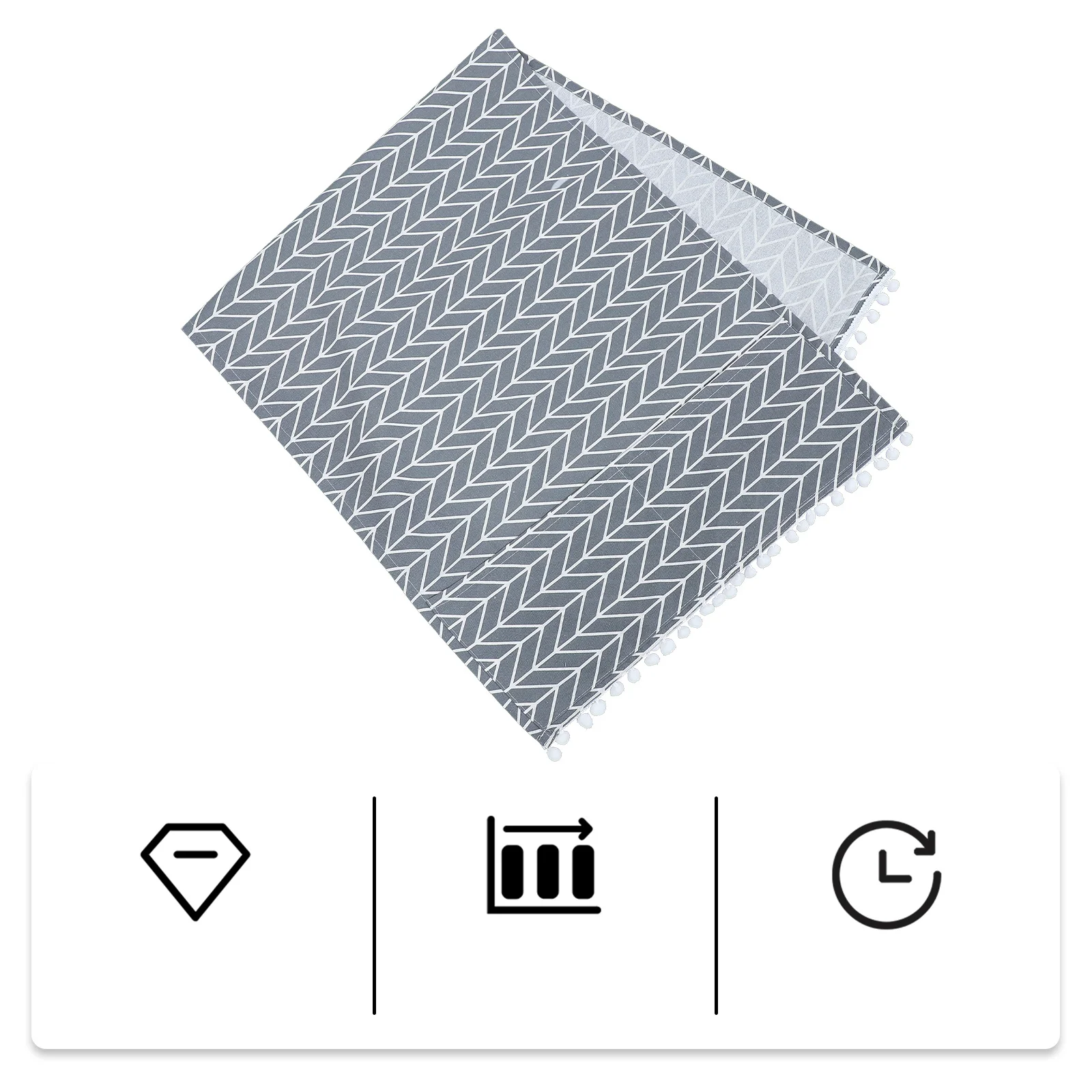 غطاء الغسالة مصنوع من القطن الفاخر المقاوم للغبار ومضاد للخدش مع جيوب تخزين لحقيبة واقية لمجفف غسالة الثلاجة #5