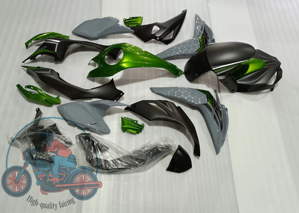 New ABS Full Fairings Kit Fit for KAWASAKI Z1000 2014 2015 2016 2017 2018 2019 2020 2021 2022 2023 2024 2025 Bodywork Set Green