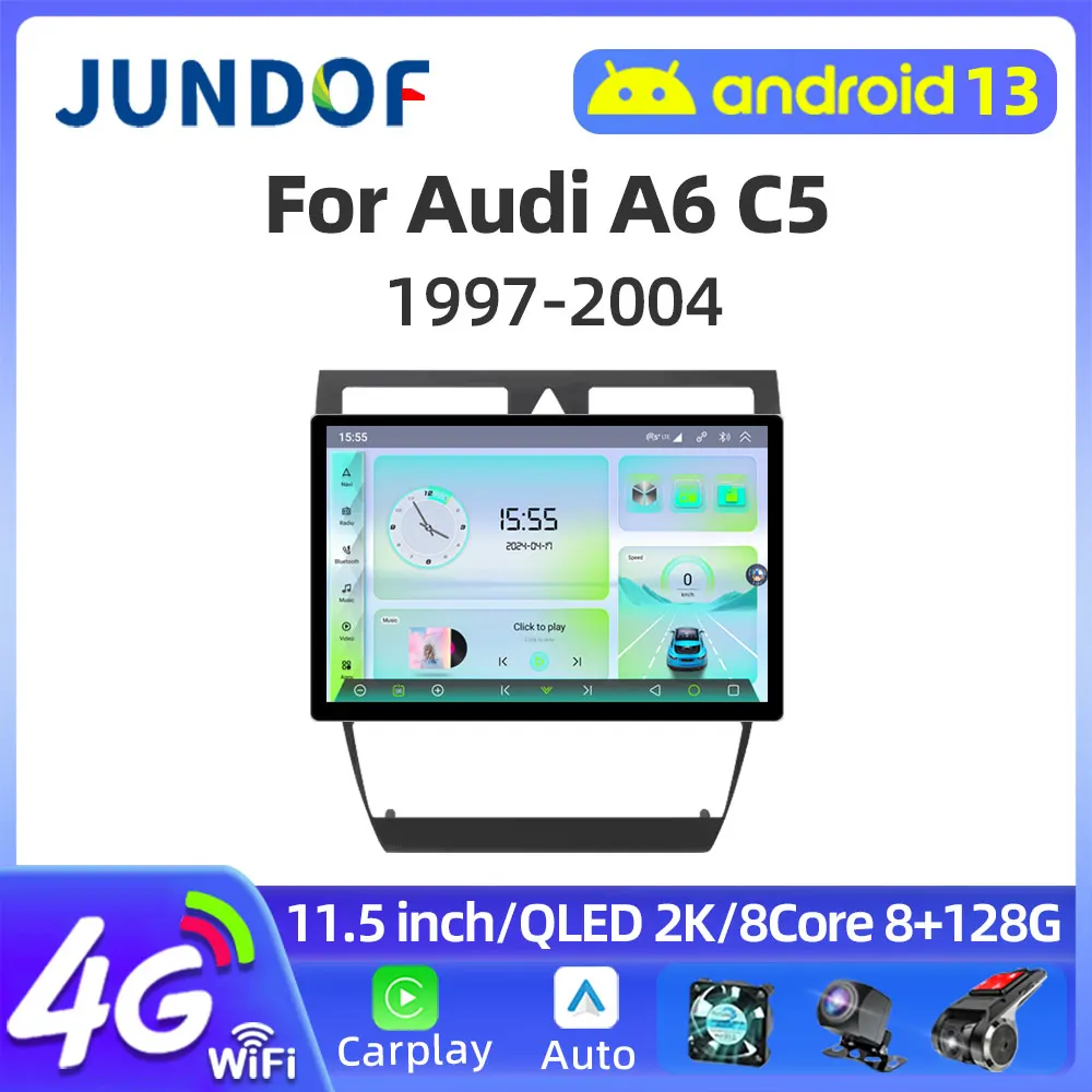 

For Audi A6 C5 1997 - 2004 S6 2 1999 - 2004 RS6 1 2002 - 2006 GPS Car Radio Navigation Multimedia Video Player Stereo Android 13