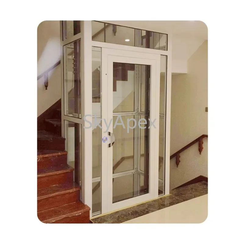 Elevador a vácuo pequeno sem eixo, 2-5 andares, controle inteligente, seguro, ecológico para idosos, residencial, assistência de mobilidade doméstica